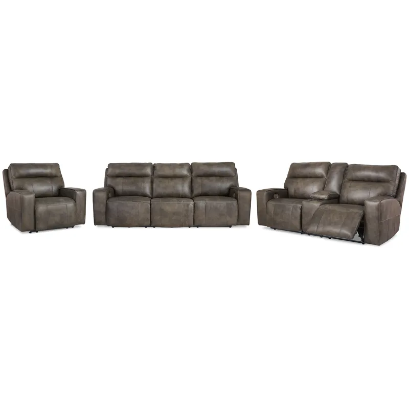 Game Plan Power Reclining Sofa, Loveseat and Recliner