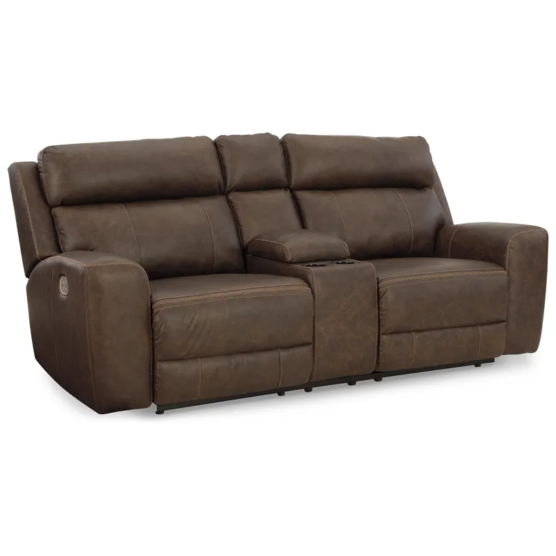 Roman Power Reclining Loveseat with Console