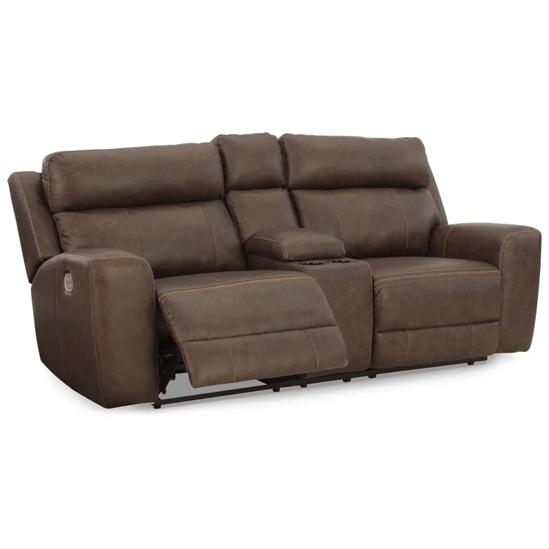 Roman Power Reclining Loveseat with Console