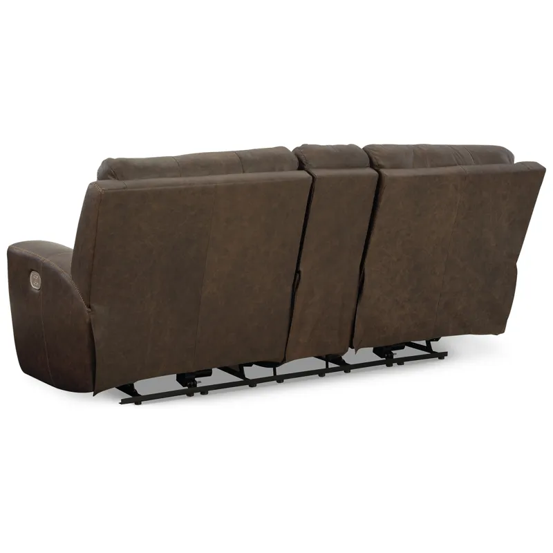 Roman Power Reclining Loveseat with Console