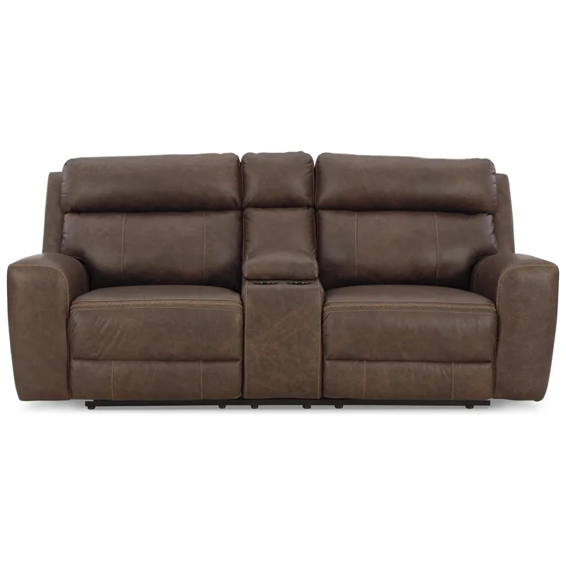 Roman Power Reclining Loveseat with Console