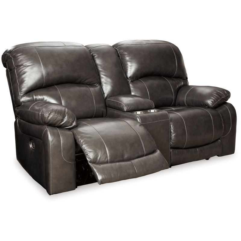 Hallstrung Power Reclining Loveseat with Console