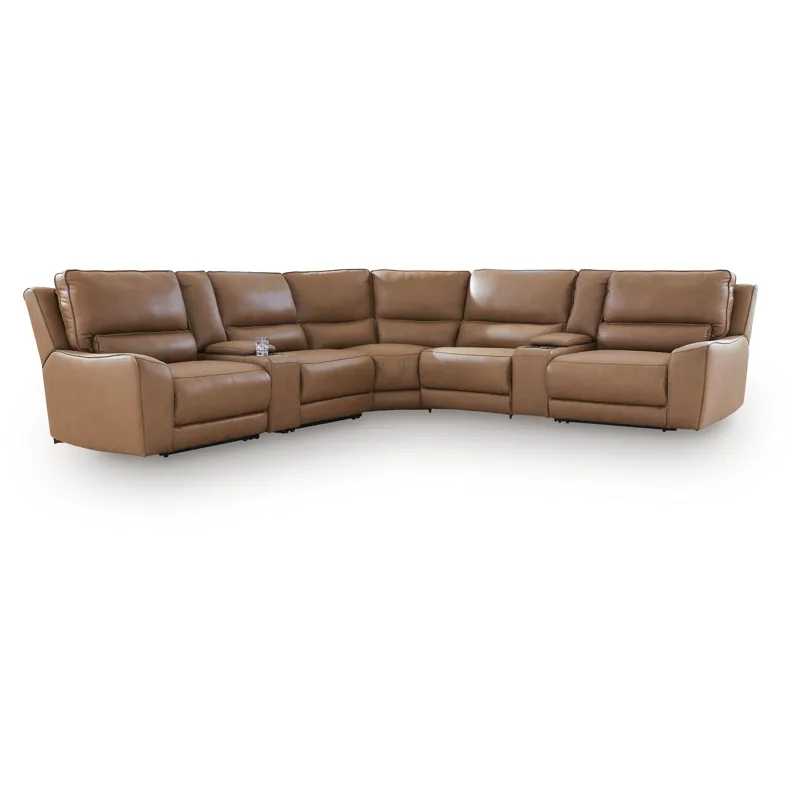 Silverbrooke 7-Piece Reclining Sectional with Storage Consoles