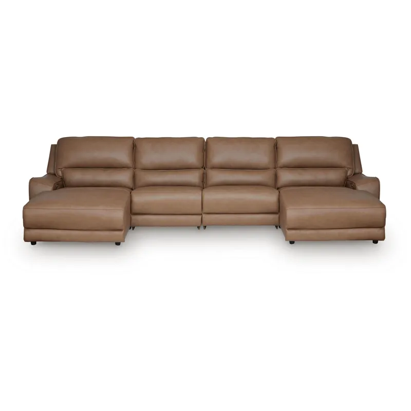DeepWakes 4-Piece Power Reclining Sectional with Chaise