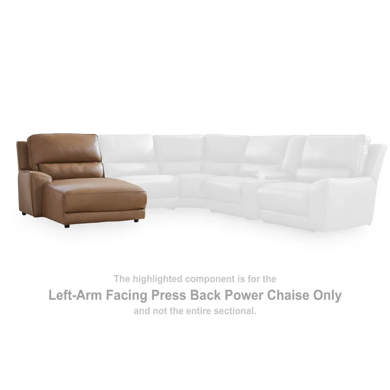 Silverbrooke Left-Arm Facing Press Back Power Chaise