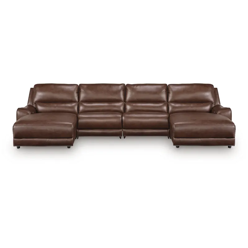 DeepWakes 4-Piece Power Reclining Sectional with Chaise