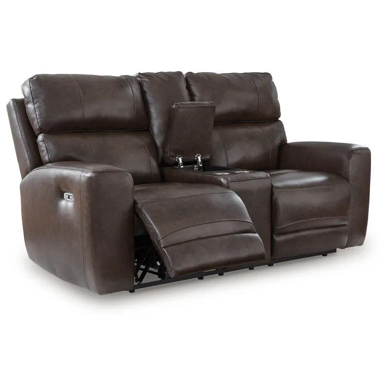 Beadel Power Reclining Loveseat with Console