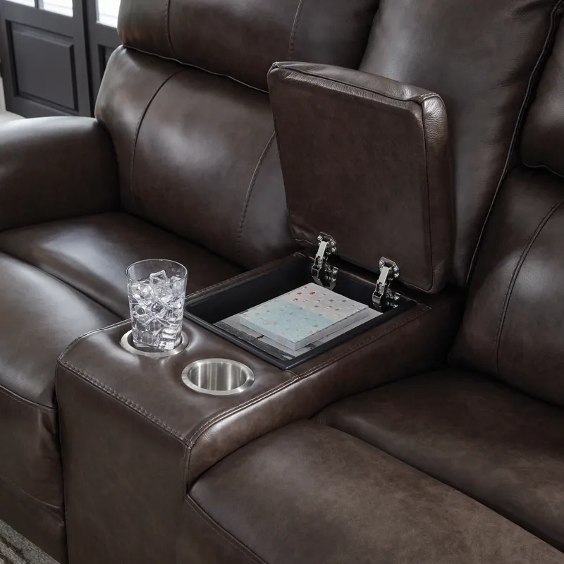 Beadel Power Reclining Loveseat with Console
