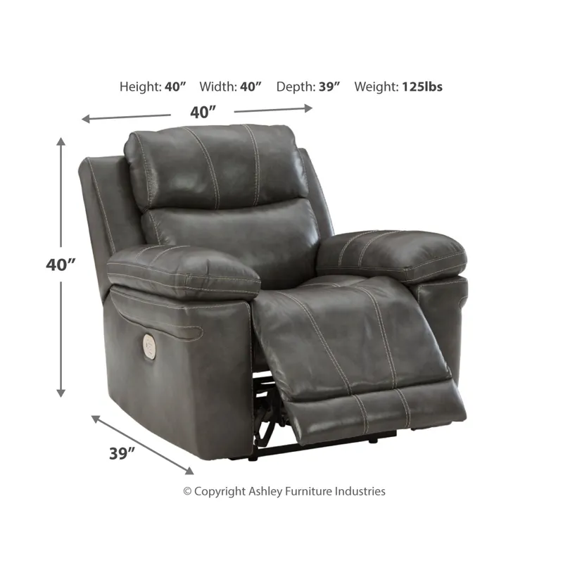 Edmar Power Reclining Sofa, Loveseat and Recliner