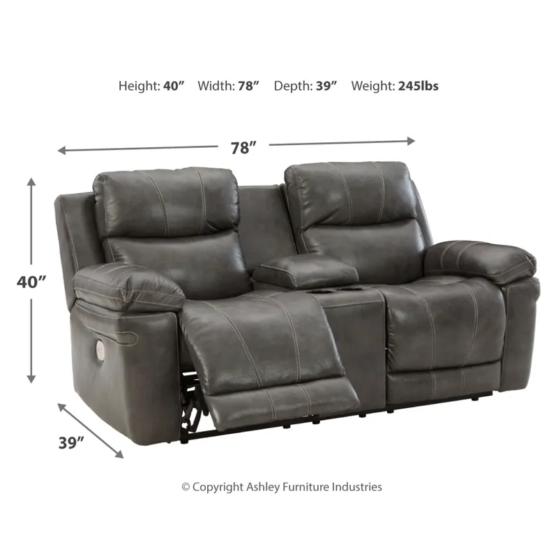 Edmar Power Reclining Sofa, Loveseat and Recliner