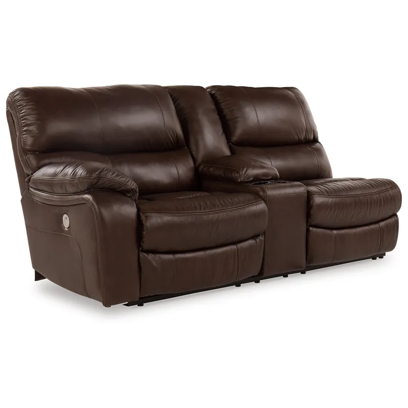 Family Circle Left-Arm Facing Power Reclining Loveseat with Console