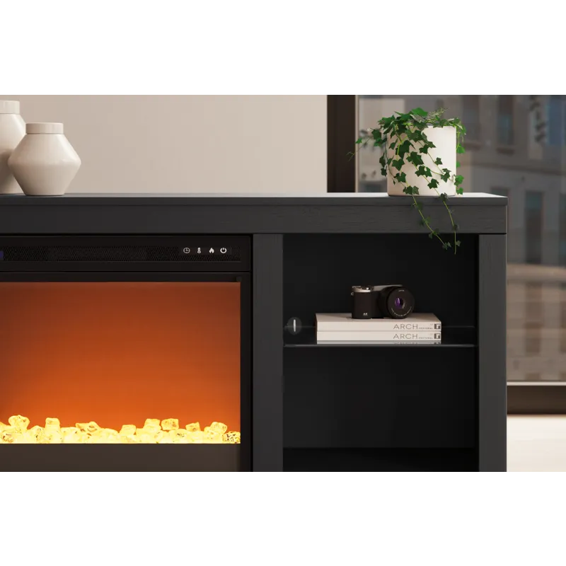 Cayberry 64" TV Stand with Electric Fireplace