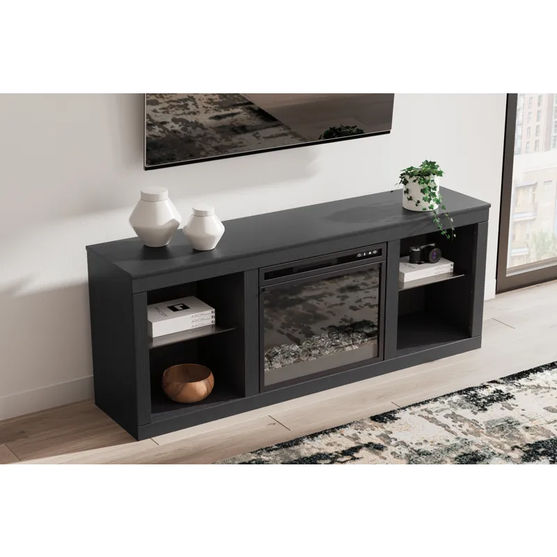 Cayberry 64" TV Stand with Electric Fireplace