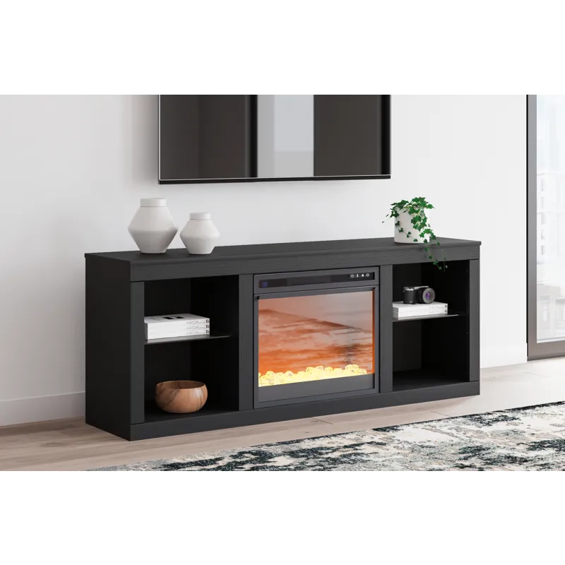 Cayberry 64" TV Stand with Electric Fireplace