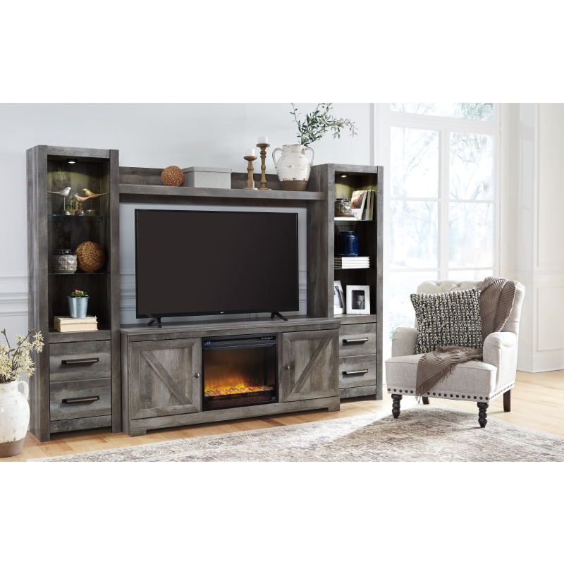 Wynnlow 4Piece Entertainment Center with Electric Fireplace W440W5 by