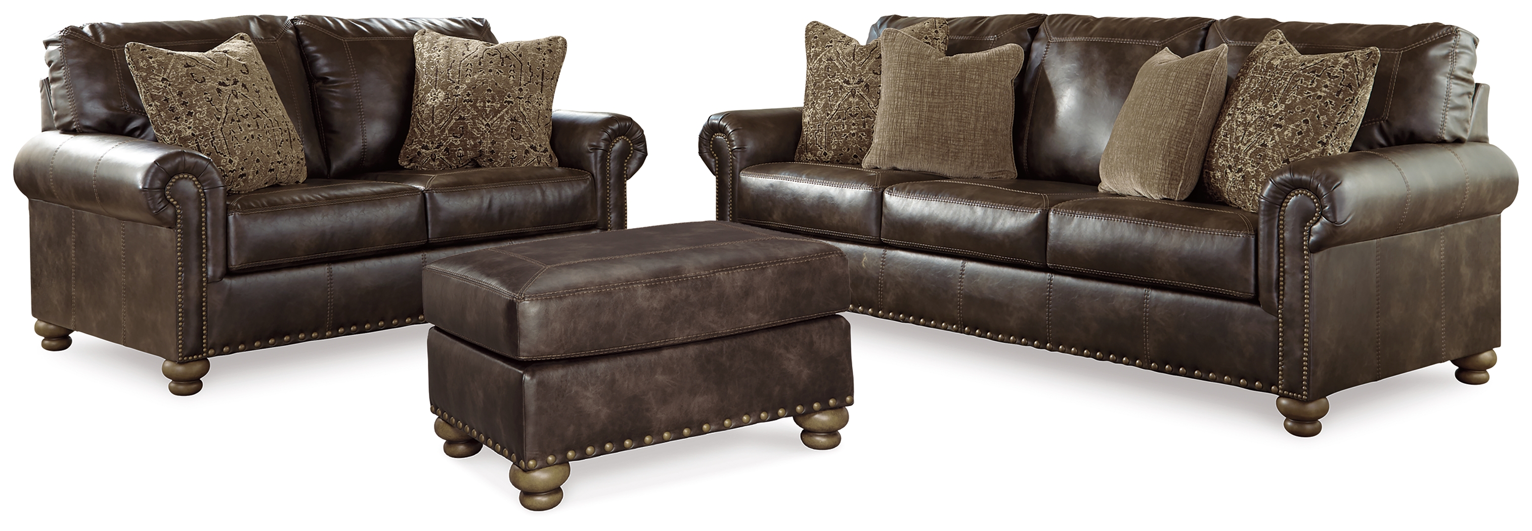 Nicorvo Queen Sofa Sleeper, Loveseat and Ottoman NIS380747708 by