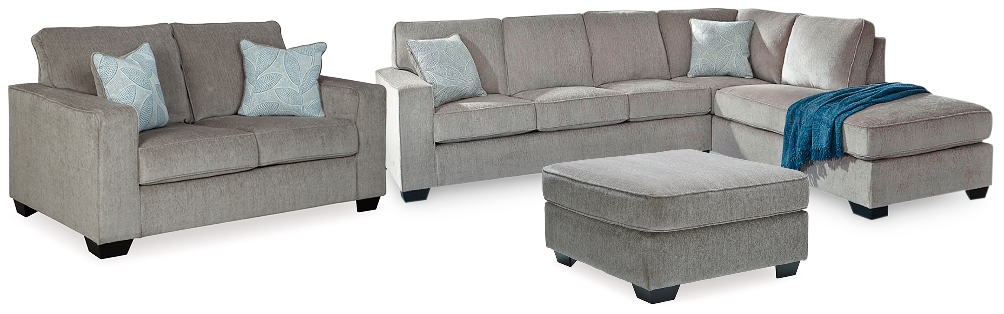 Altari 2Piece Sleeper Sectional, Loveseat and Ottoman 87214U6 by