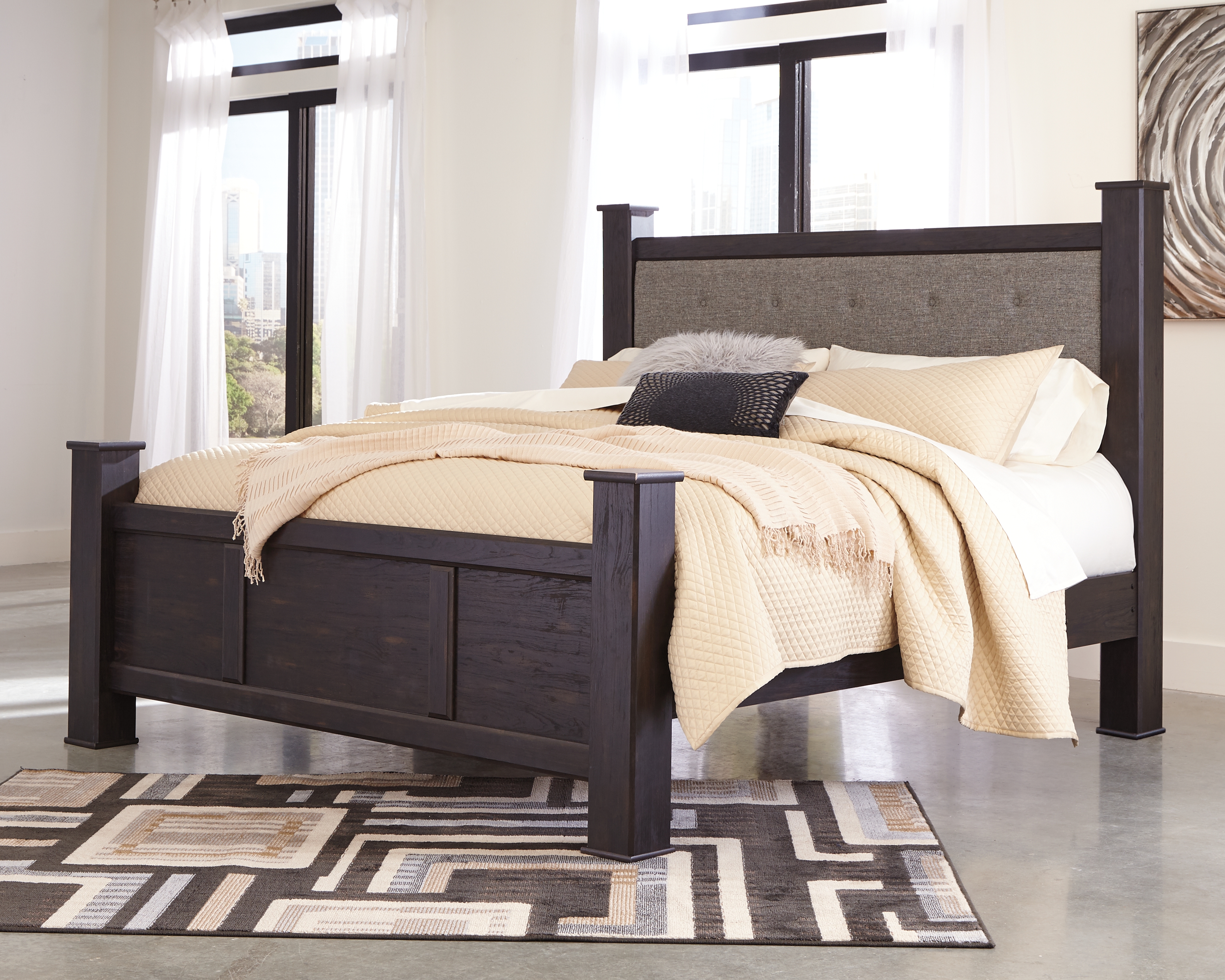 Reylow King Poster Bed By Signature Design Ashley Nis488208479 Sylvan Furniture Reylow King Poster Bed By Signature, Annifern King Poster Bed