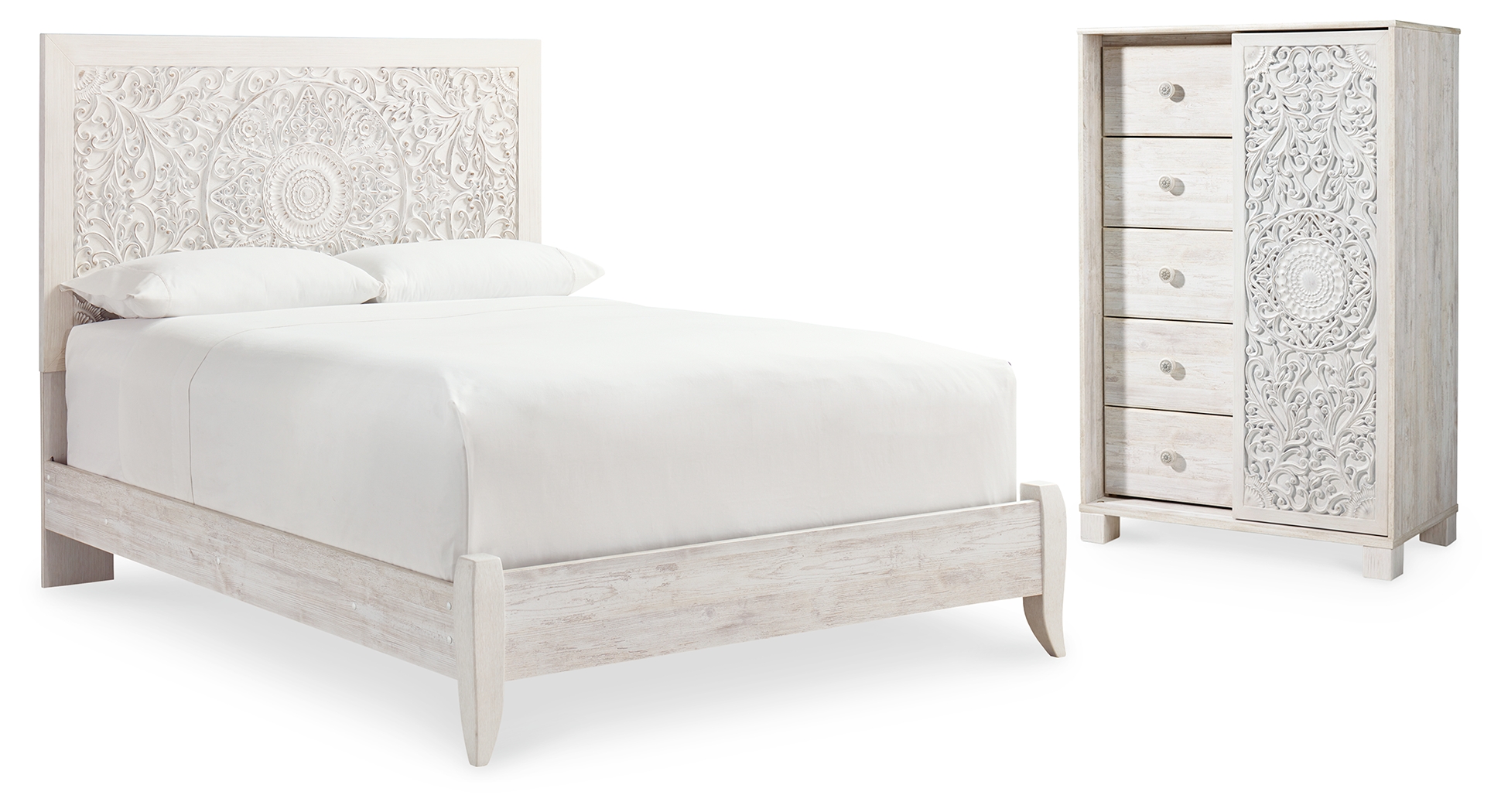 Paxberry Queen Panel Bed and Chest B181B21 by Signature Design by