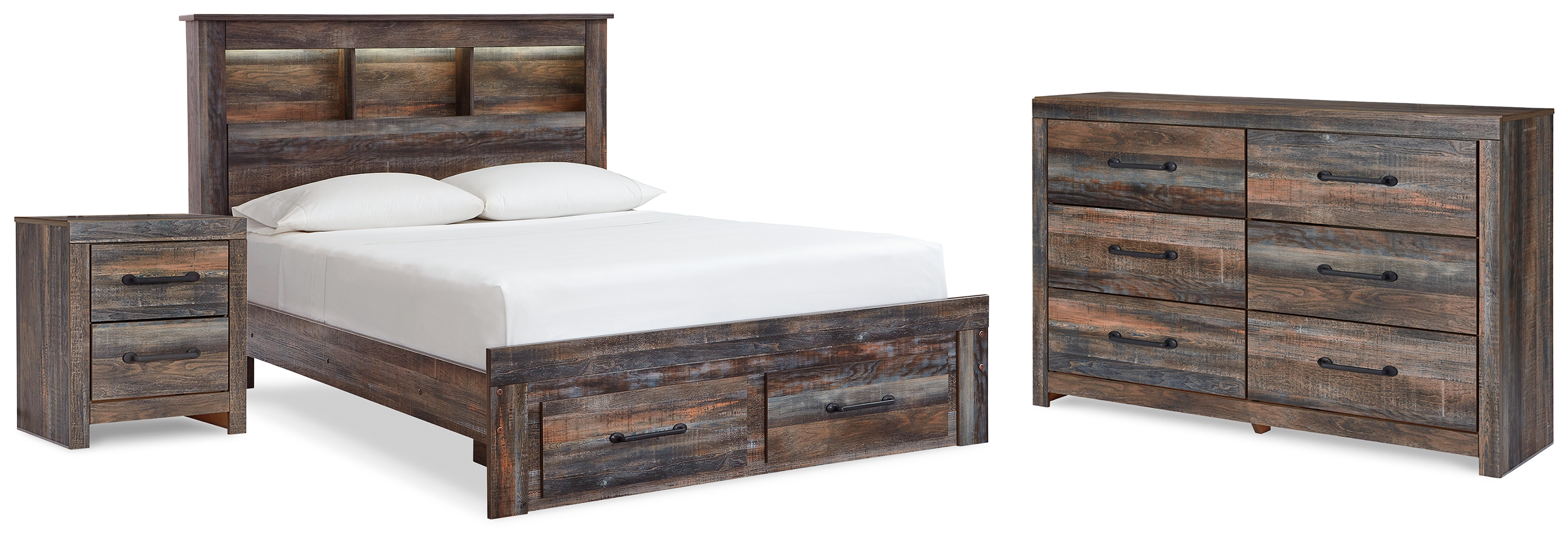 Drystan Full Bookcase Bed, Dresser and Nightstand B211B70 by Signature
