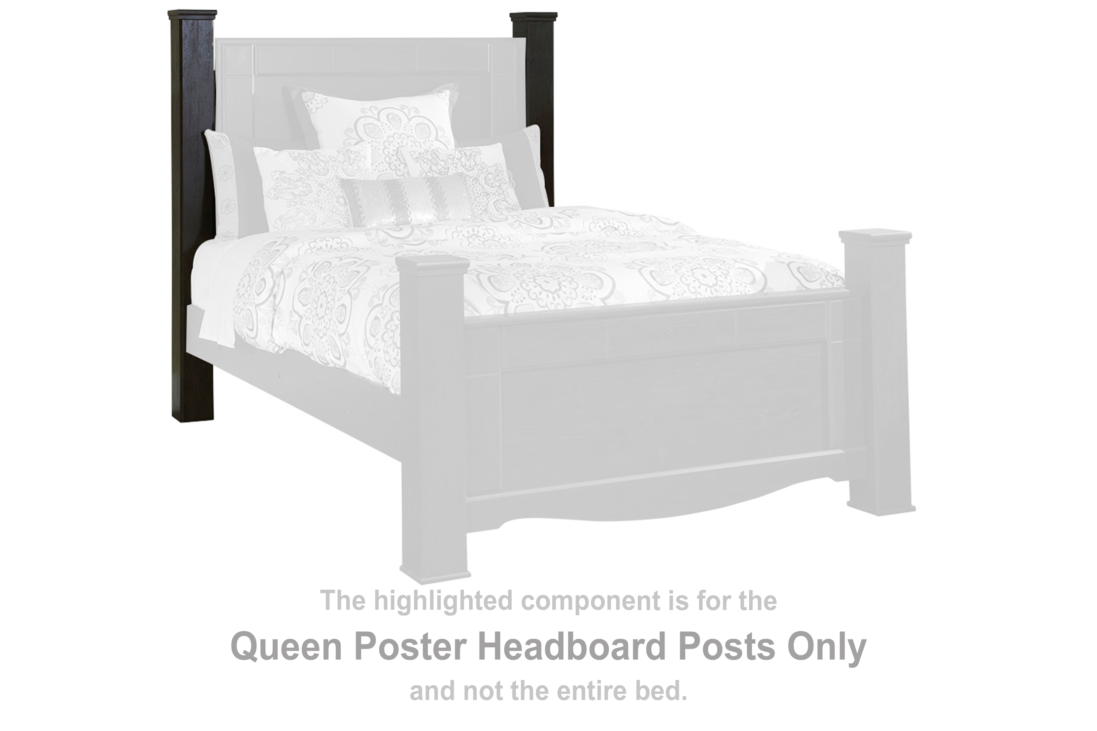 Annifern Queen Poster Headboard Posts B31461 at Ashley HomeStore