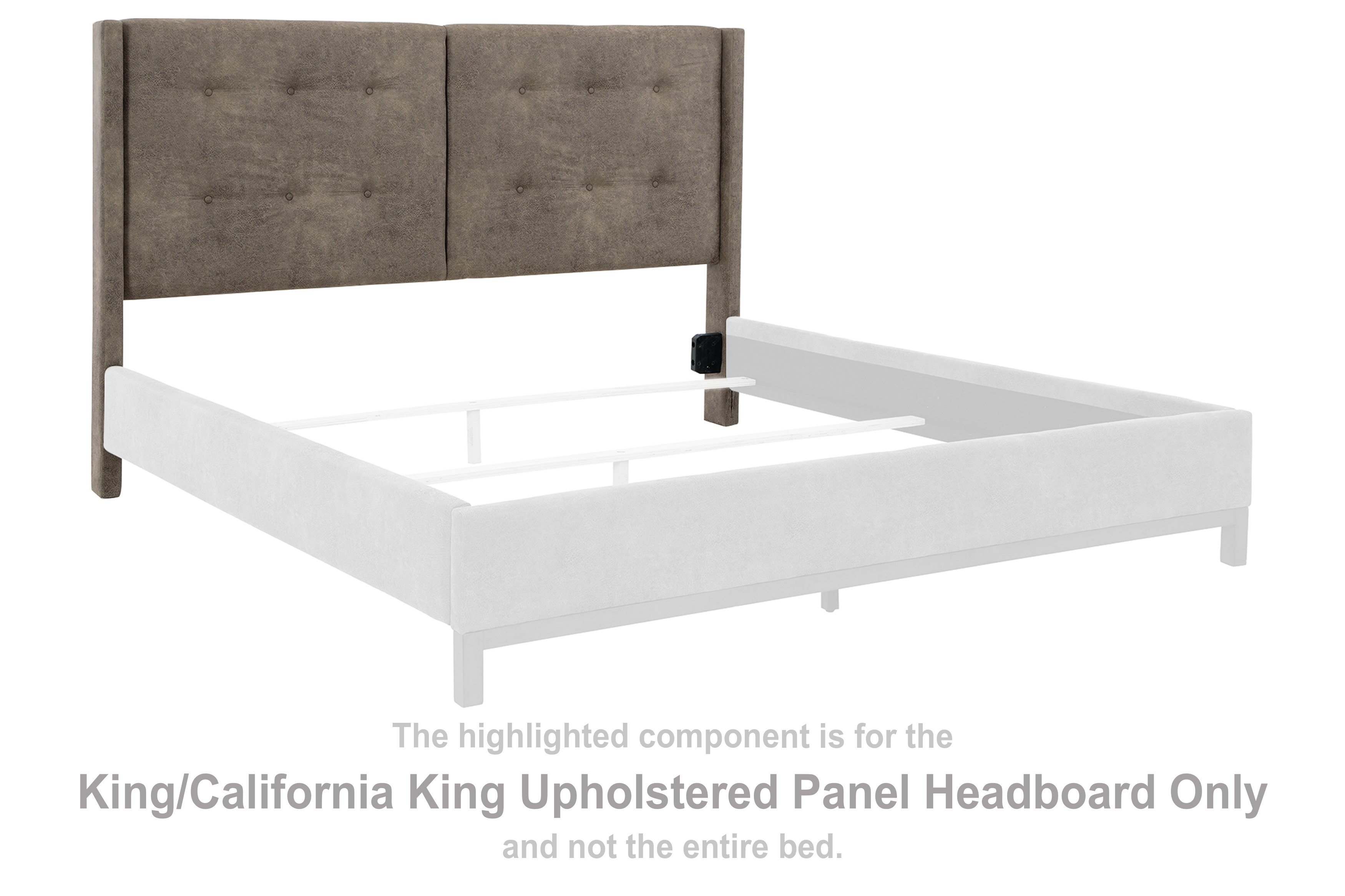 Wittland King/California King Upholstered Panel Headboard B37458 by