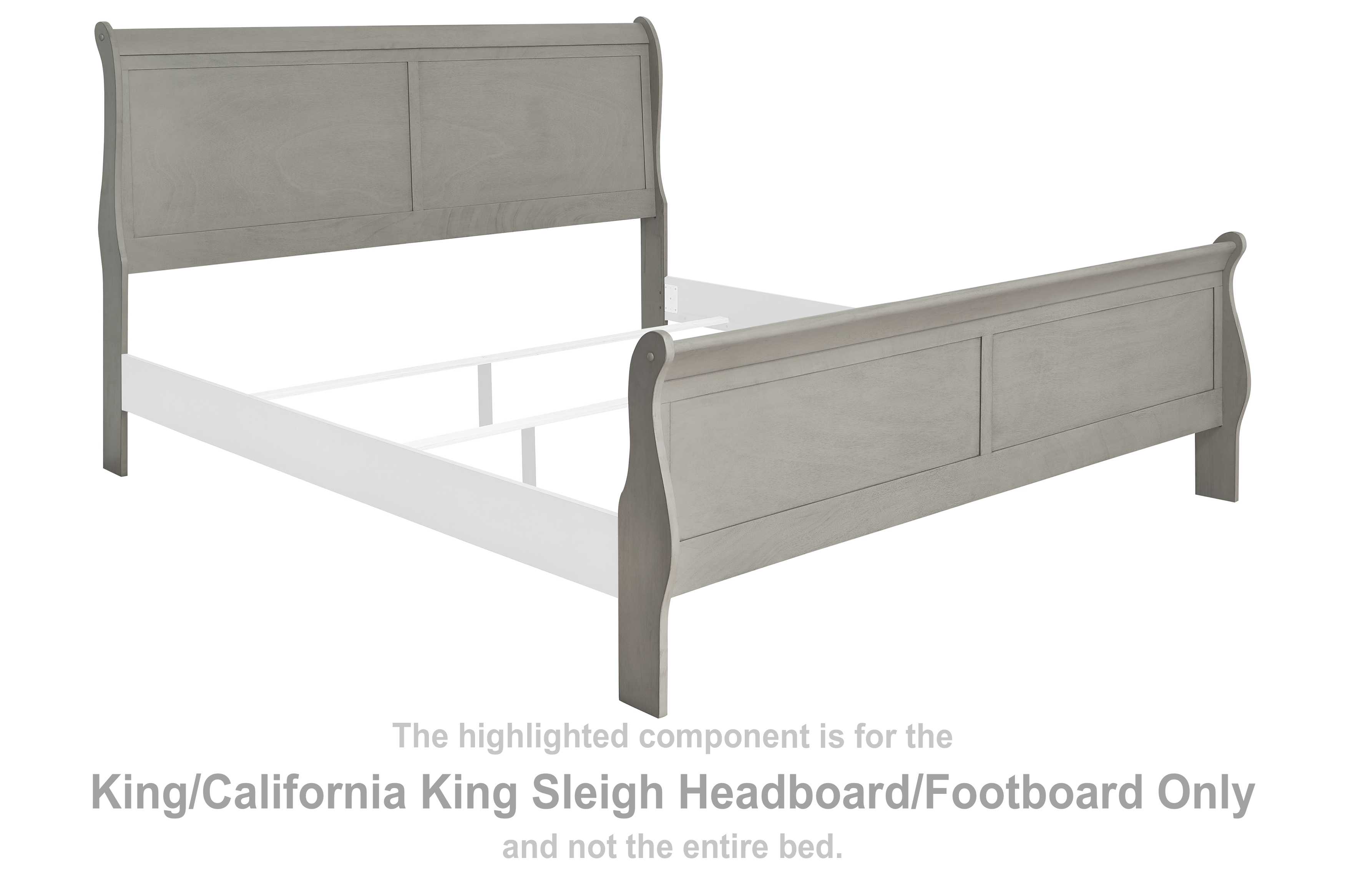Kordasky King/California King Sleigh Headboard/Footboard B39482 by