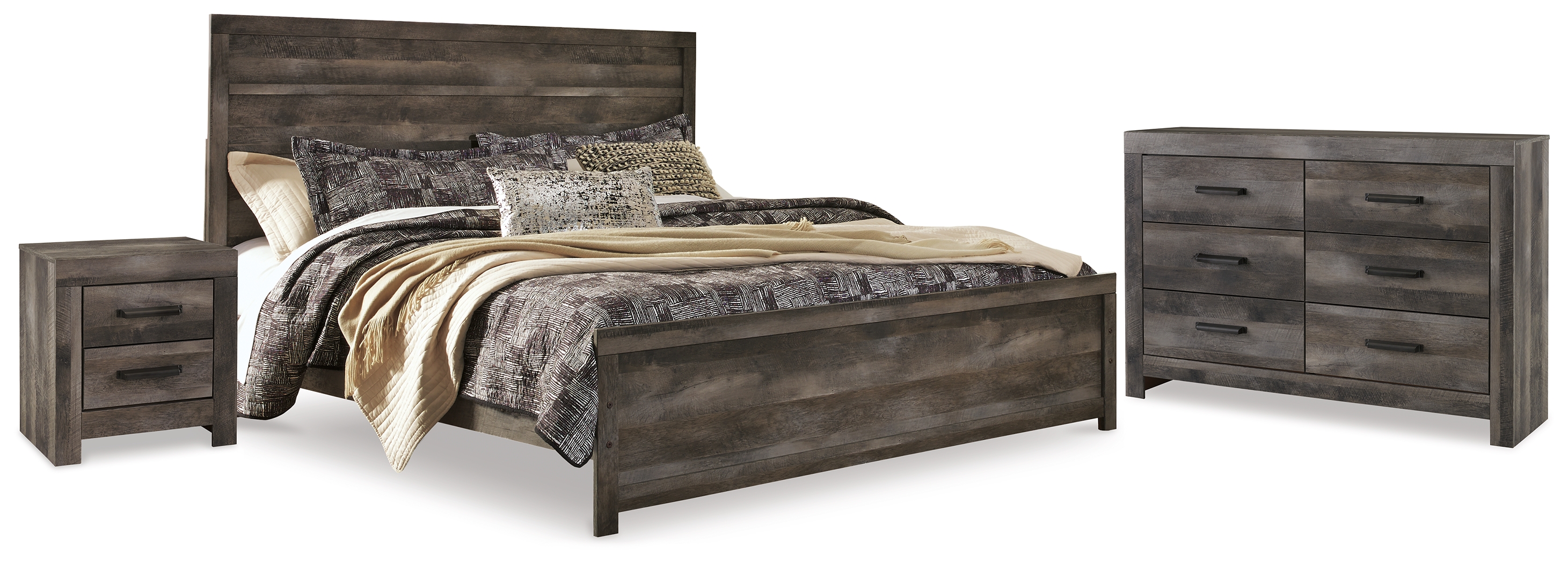 Wynnlow King Panel Bed, Dresser and Nightstand NIS684344507 by