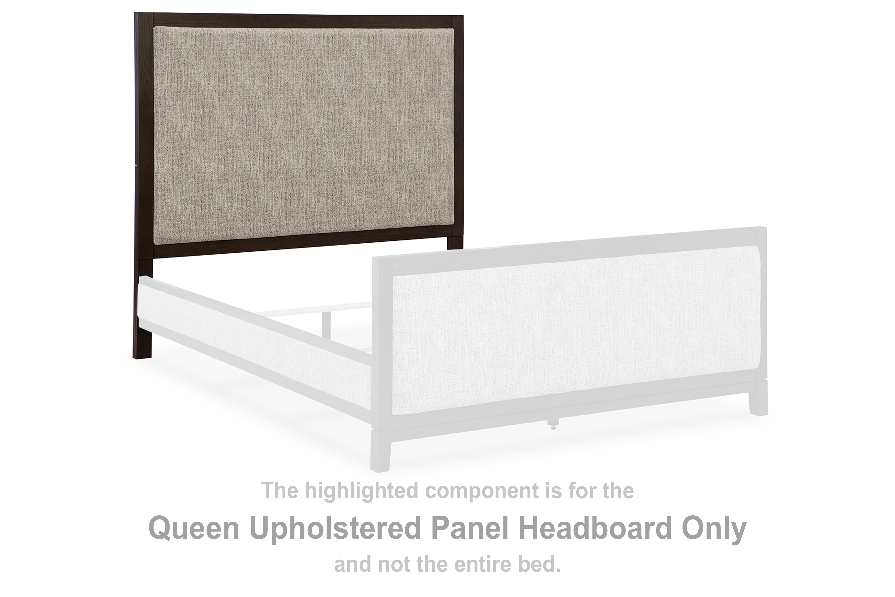 Burkhaus Queen Upholstered Panel Headboard B98457 by Signature Design by Ashley at Missouri