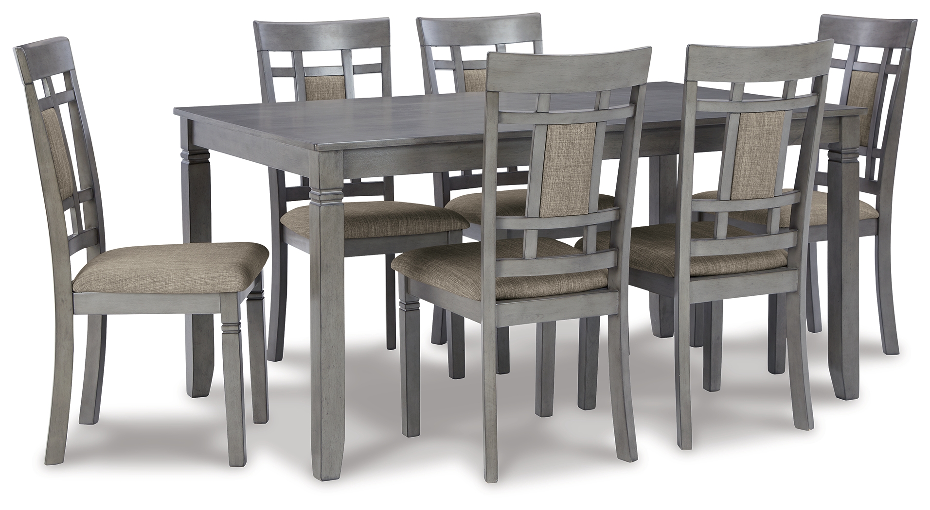 Jayemyer Dining Table and Chairs (Set of 7) D368425 by Signature