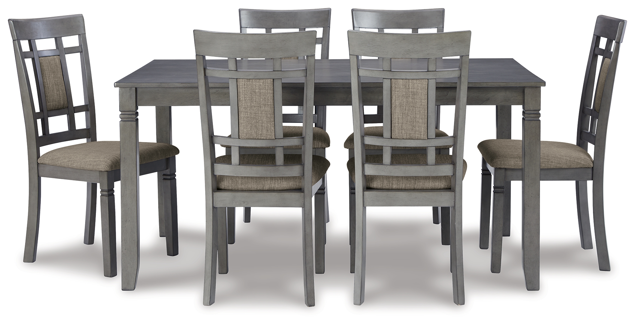 Jayemyer Dining Table and Chairs (Set of 7) D368425 by Signature
