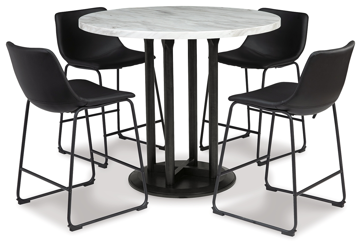 Centiar Counter Height Dining Table and 4 Barstools D372D6 by Signature