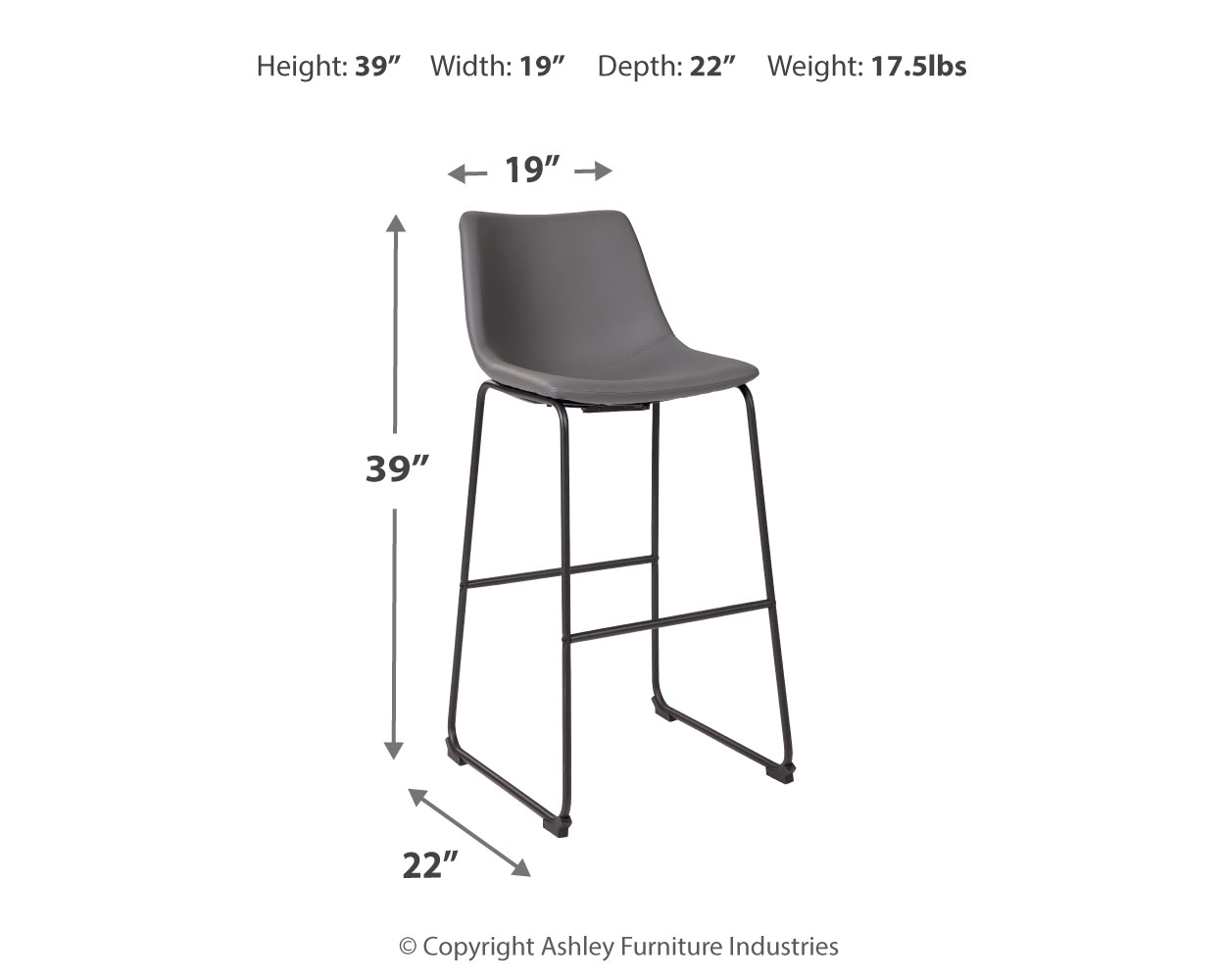 Centiar Pub Height Bar Stool D372830 by Signature Design by Ashley at