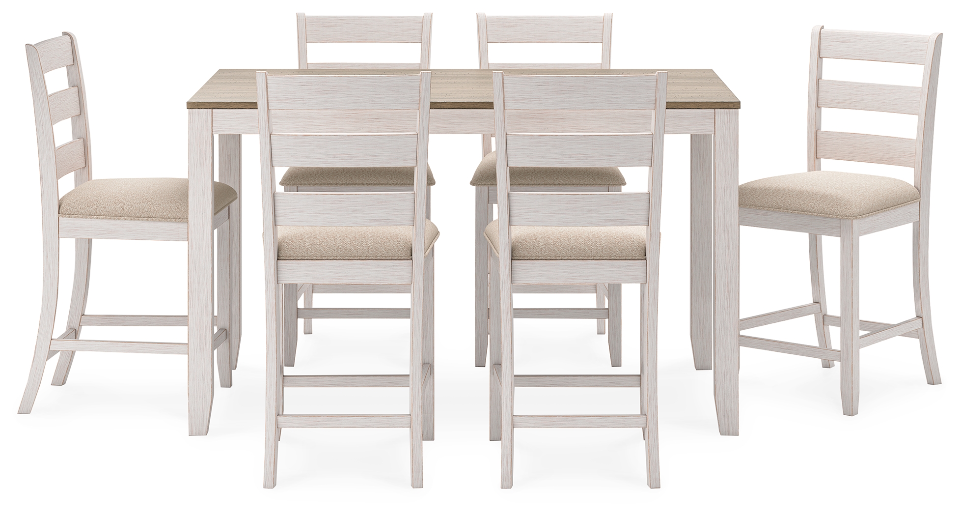 Skempton Counter Height Dining Table and Bar Stools (Set of 7) D394423