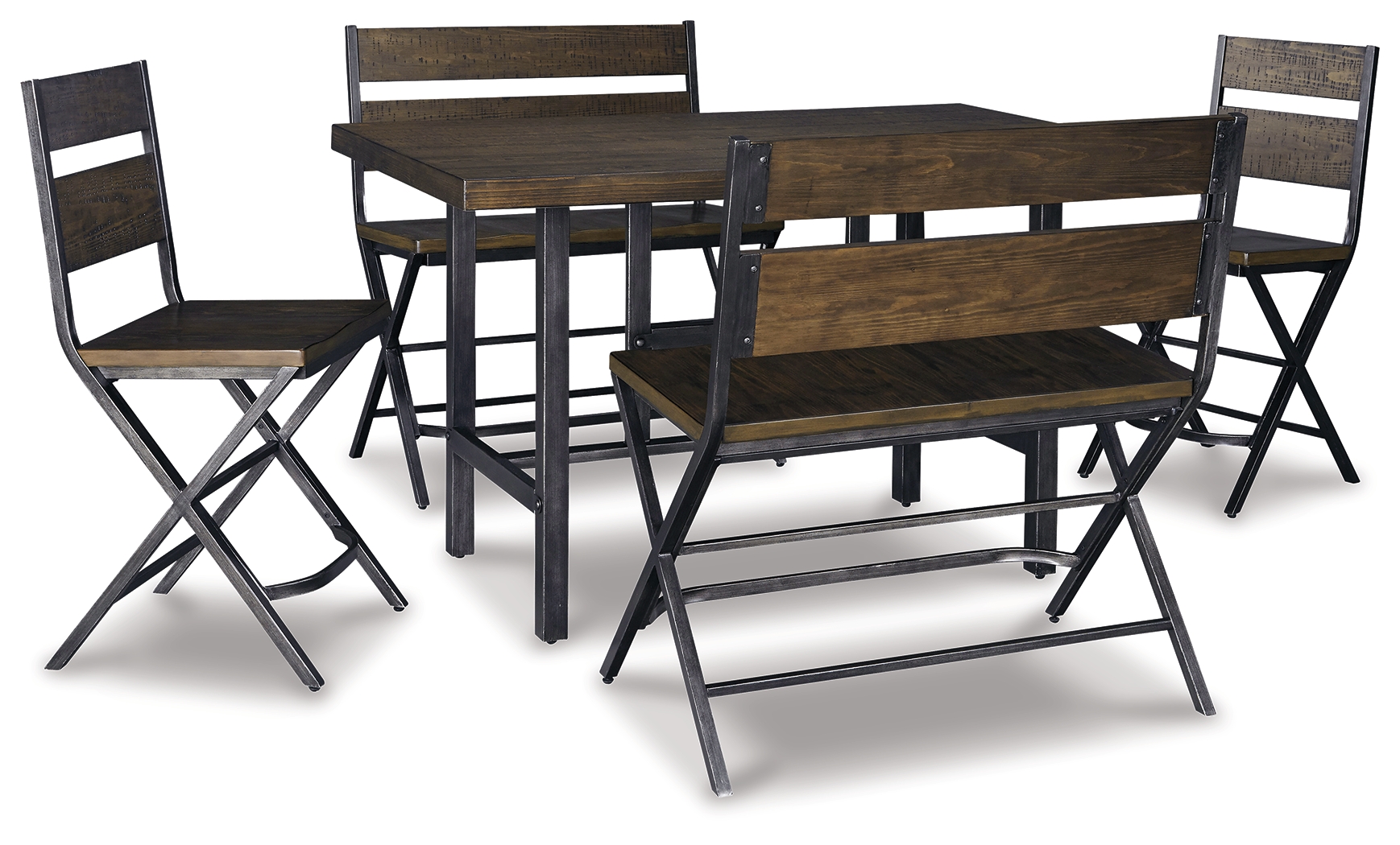 Kavara Counter Height Dining Table with 4 Barstools D469D4 by Signature