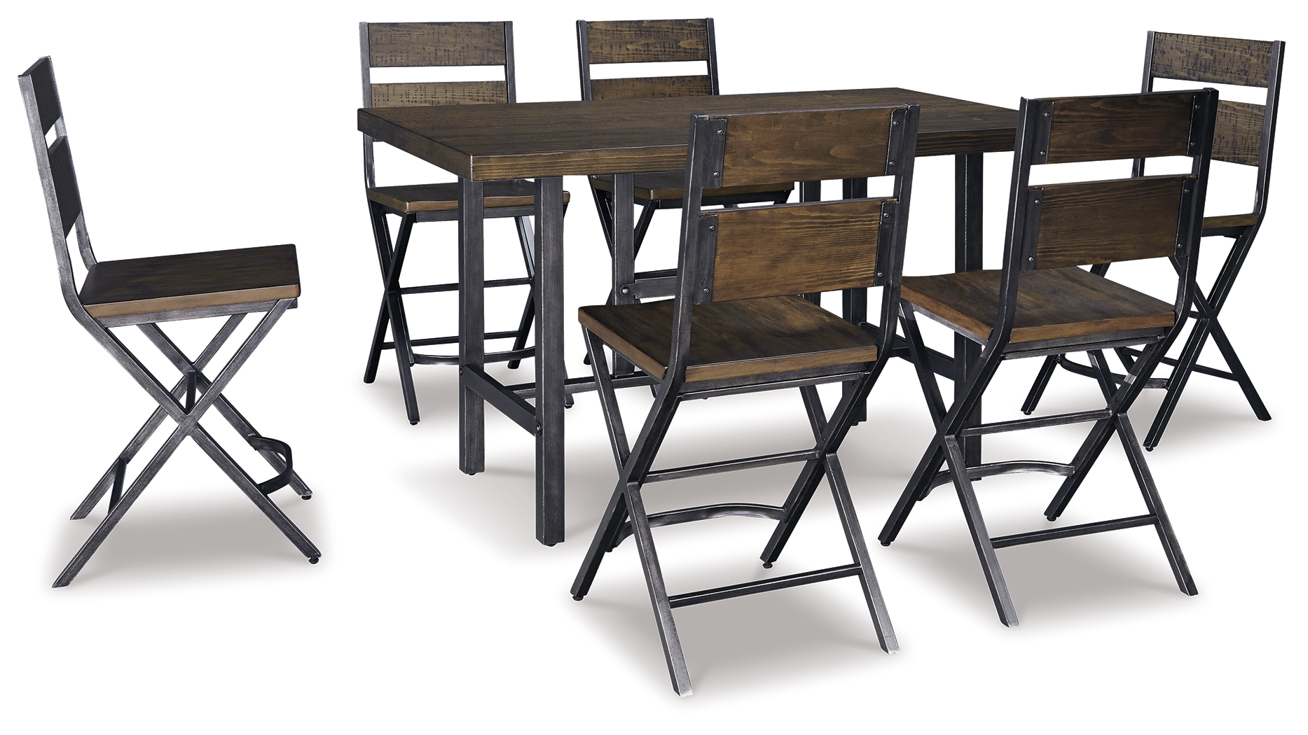 Kavara Counter Height Dining Table with 4 Barstools D469D3 by Signature