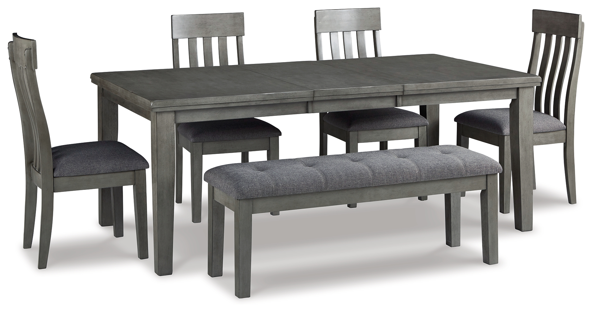 Hallanden Dining Table, 4 Chairs, and Bench NIS825644834 by Signature