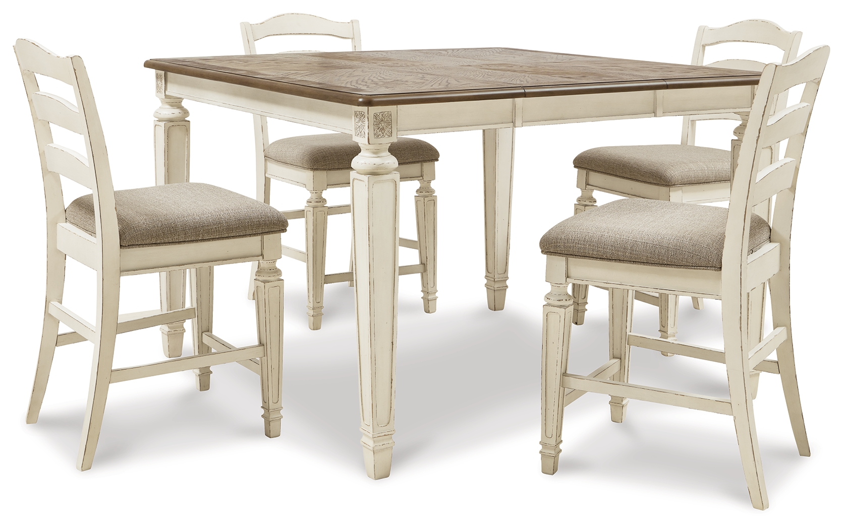 Realyn Counter Height Dining Table and 4 Barstools D743D7 by Signature