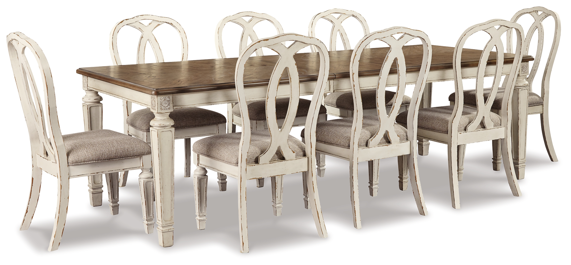 Realyn Dining Extension Table and 8 Chairs D743D19 by Signature Design