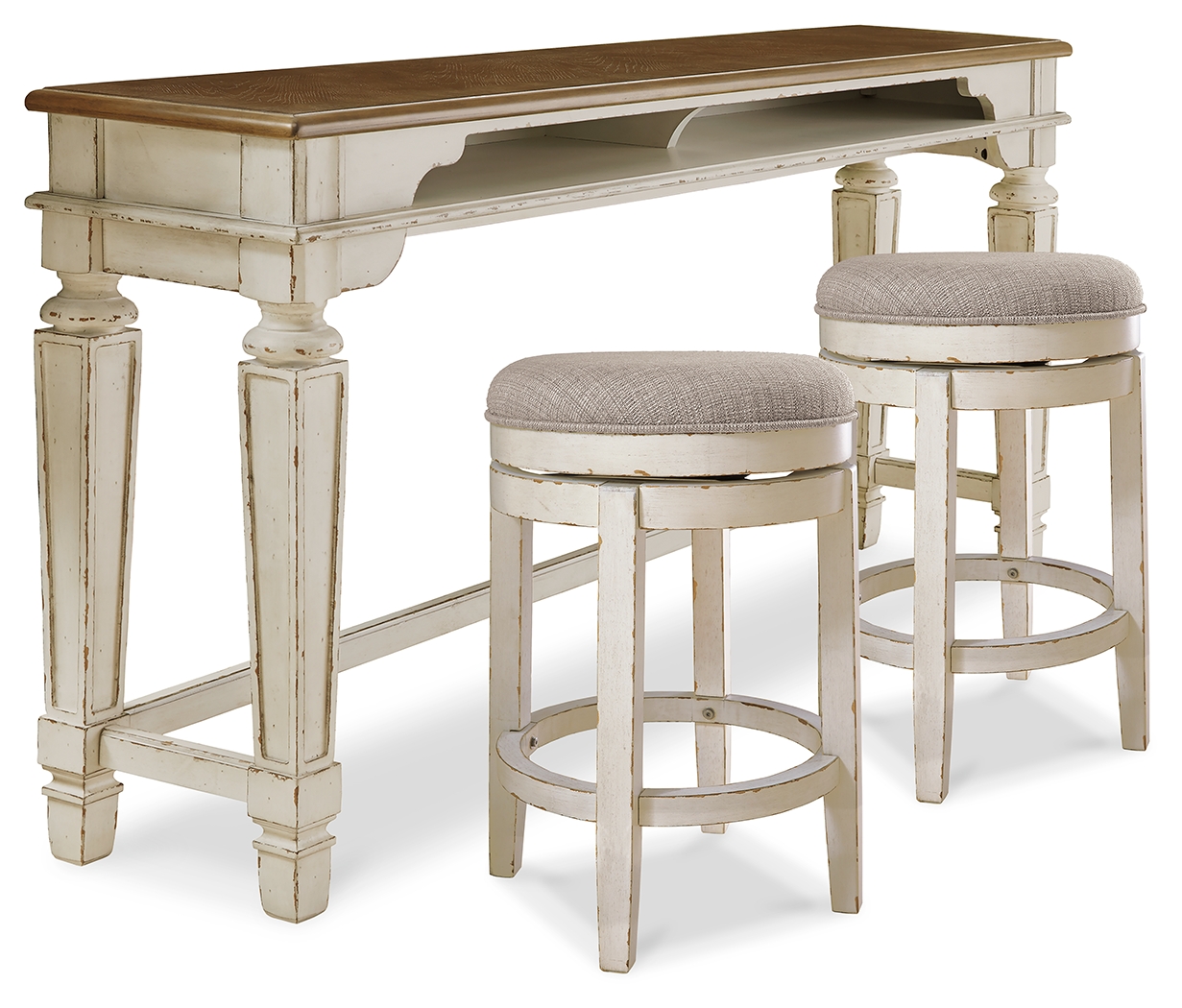 Realyn Counter Height Dining Table and 2 Barstools D743D10 by Signature