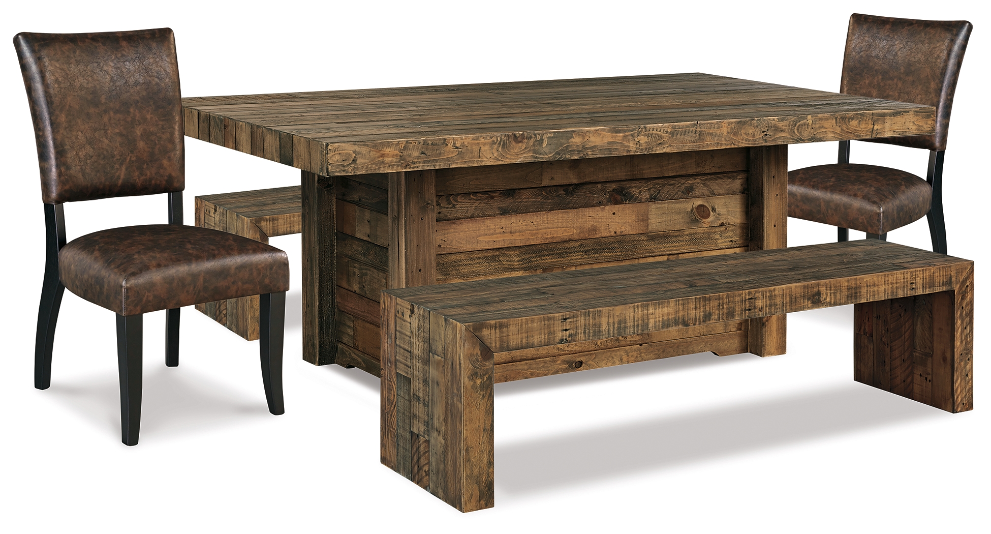 Sommerford Dining Table and 2 Chairs and 2 Benches D775D9 by Signature