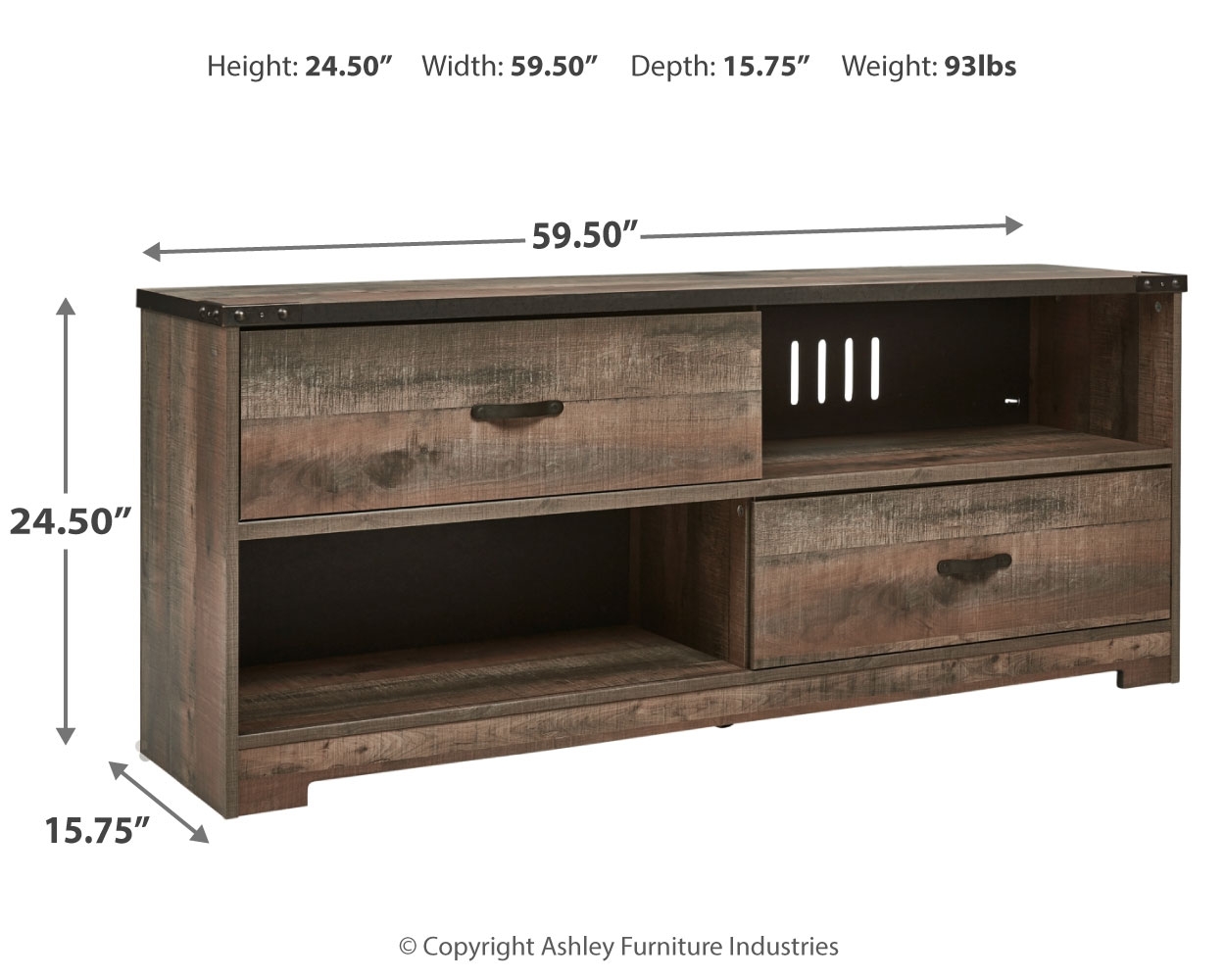 Trinell 59" TV Stand EW0446468 by Signature Design by Ashley at Old