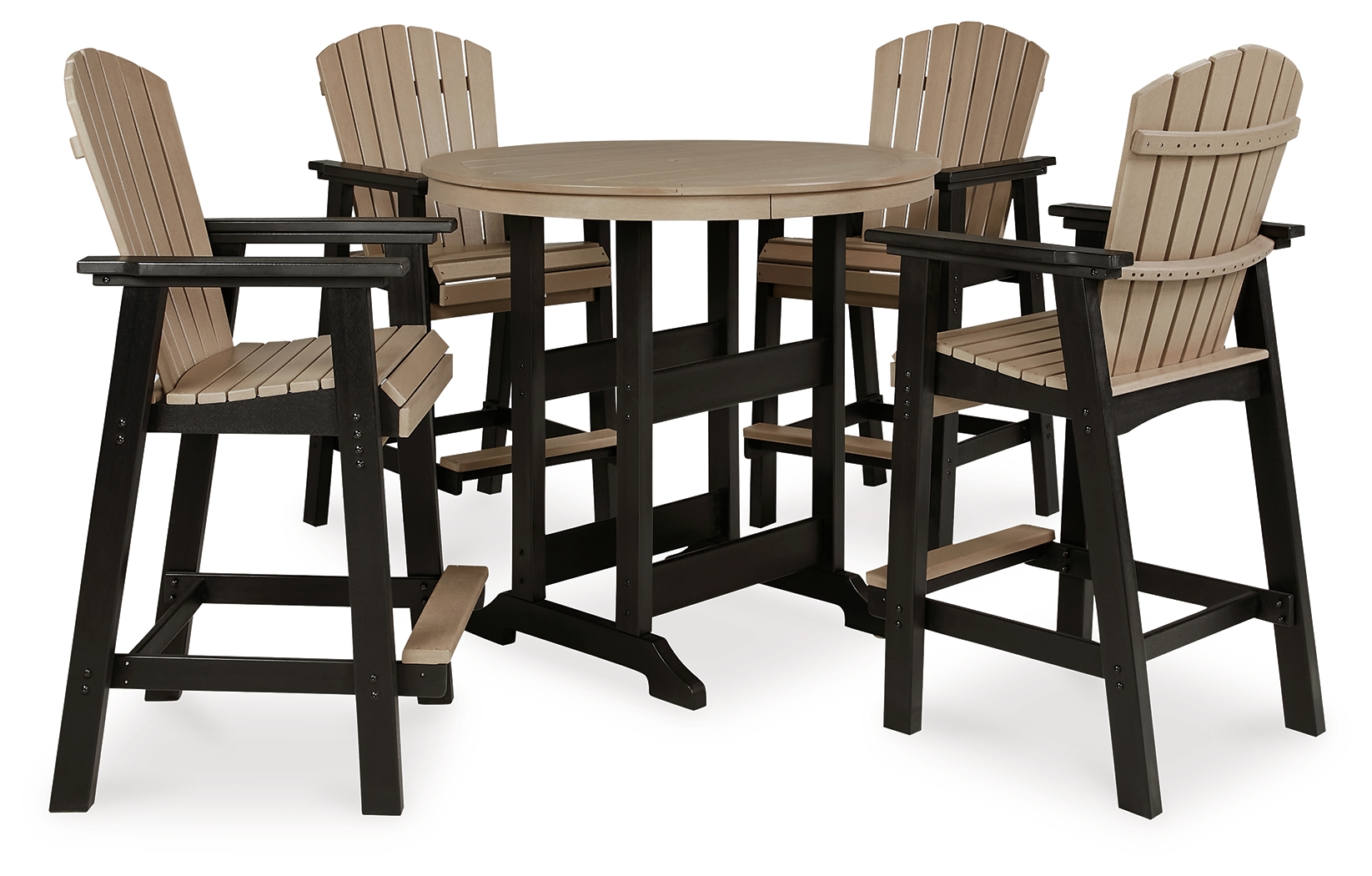 Fairen Trail Outdoor Counter Height Dining Table with 2 Barstools NIS805175636 by Signature