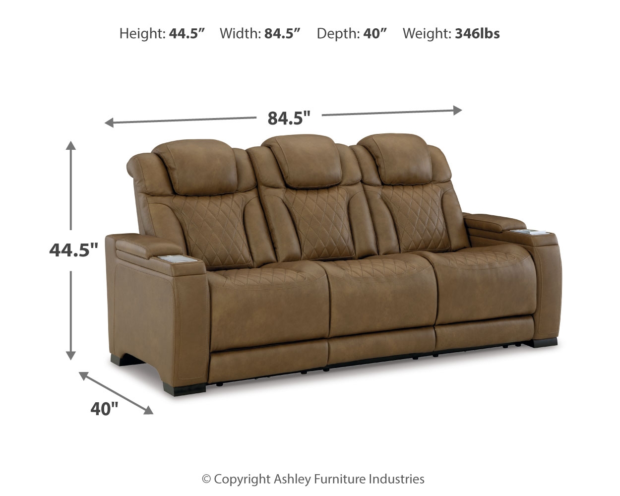 Strikefirst Power Reclining Sofa U1280715 by Signature Design by Ashley