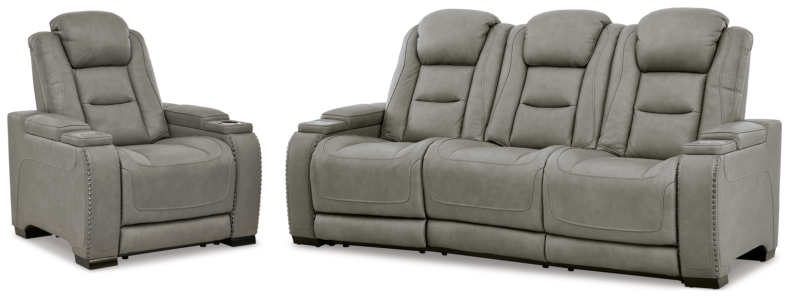 The ManDen Reclining Sofa and Recliner U85305U3 by Signature Design by