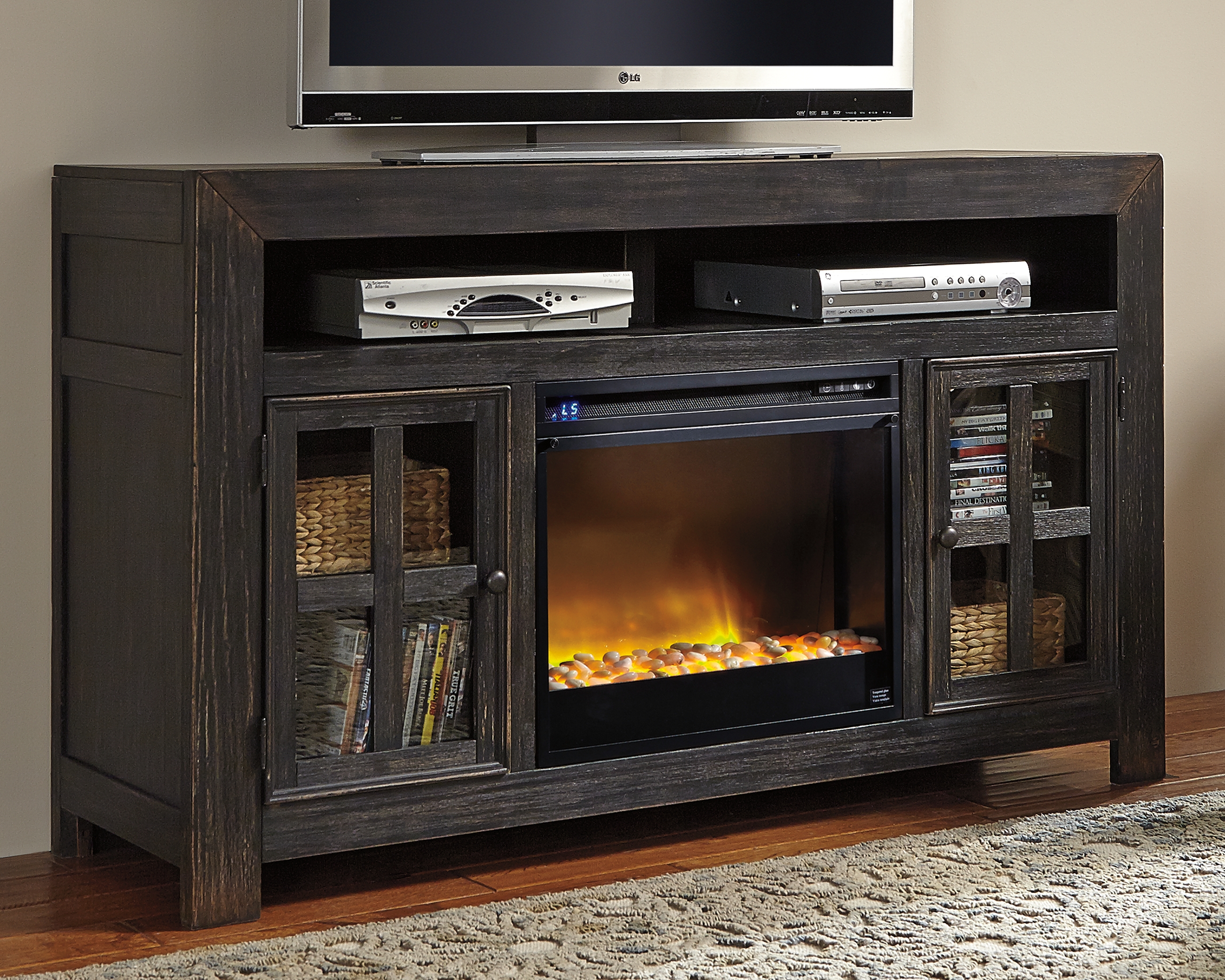 Gavelston 60" TV Stand with Electric Fireplace by Signature Design by