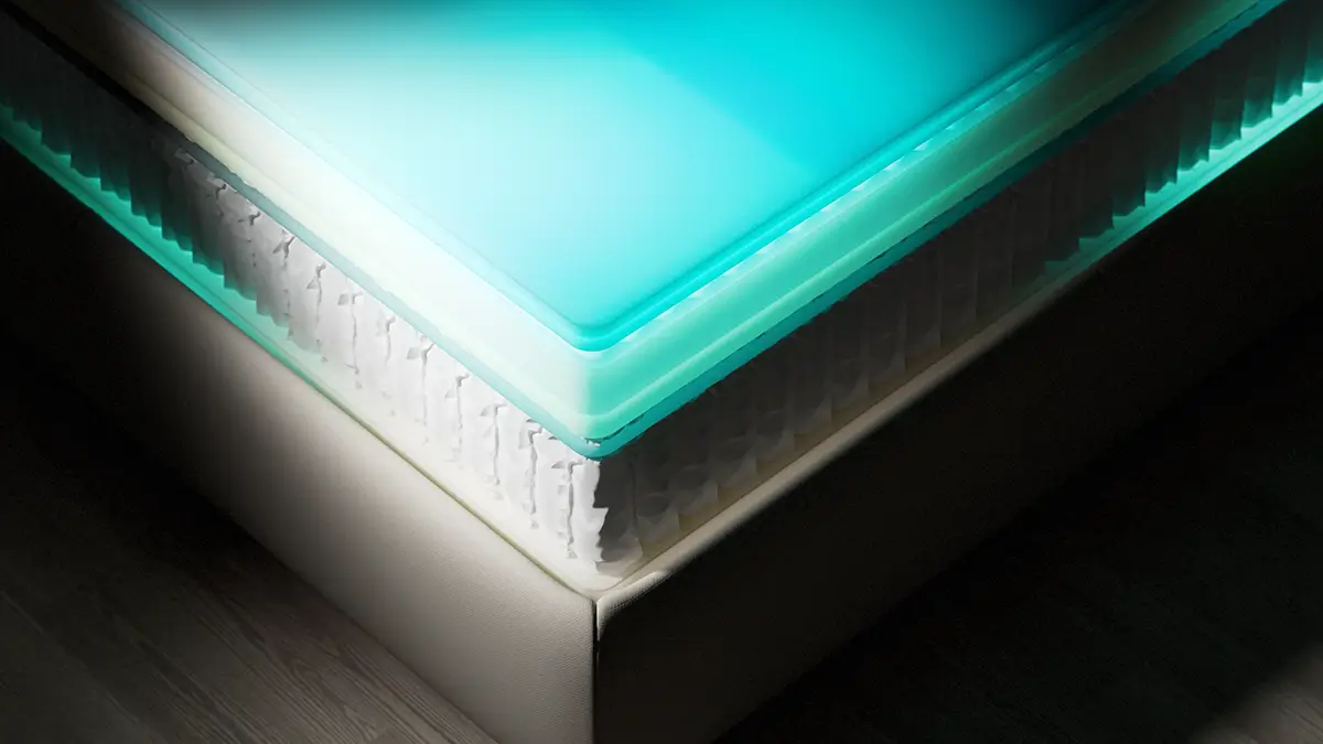 Illustration of Beautyrest mattress temperature management