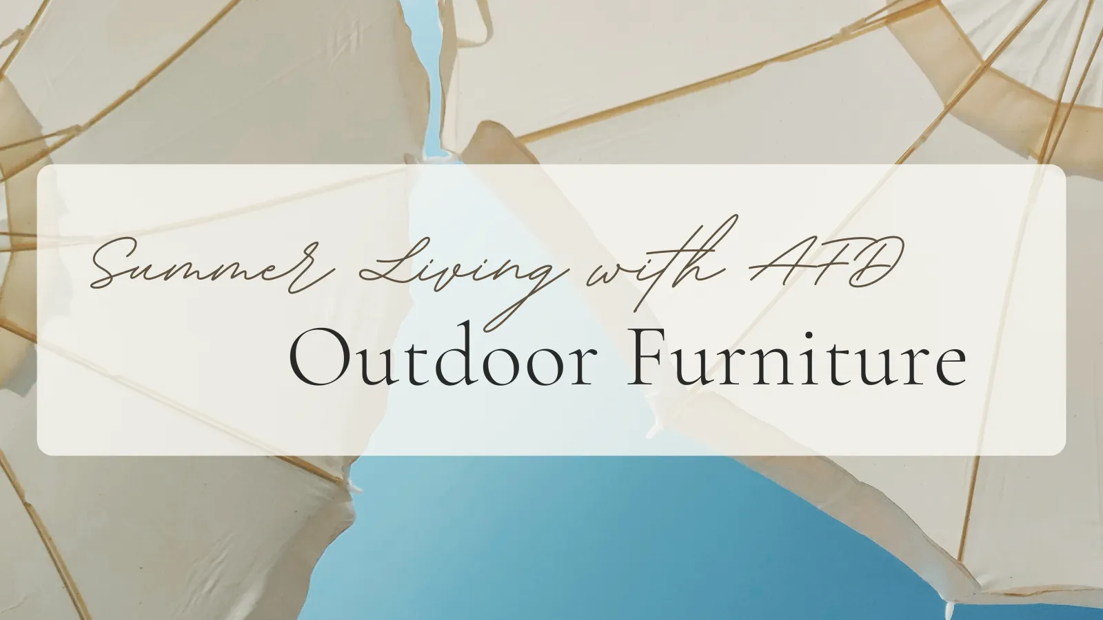 Outdoor Furniture for Southern Summer Living