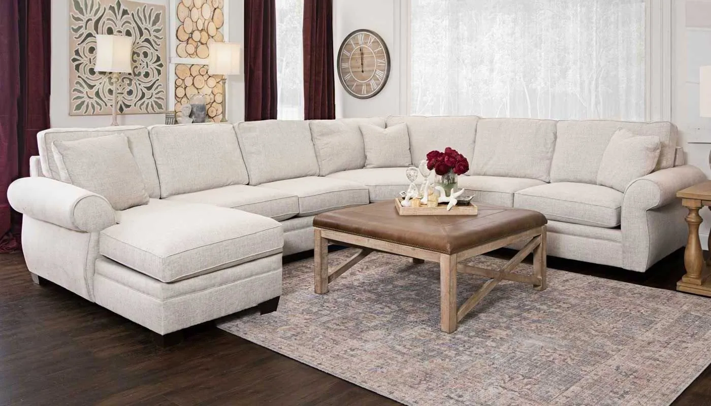 PEARCE GREY 4PC SECTIONAL 4770-AL+C-LAF+L-RA+W-MARCUSALABASTER-AFD - Main Image