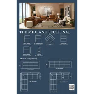 MIDLAND LEATHER SECTIONAL